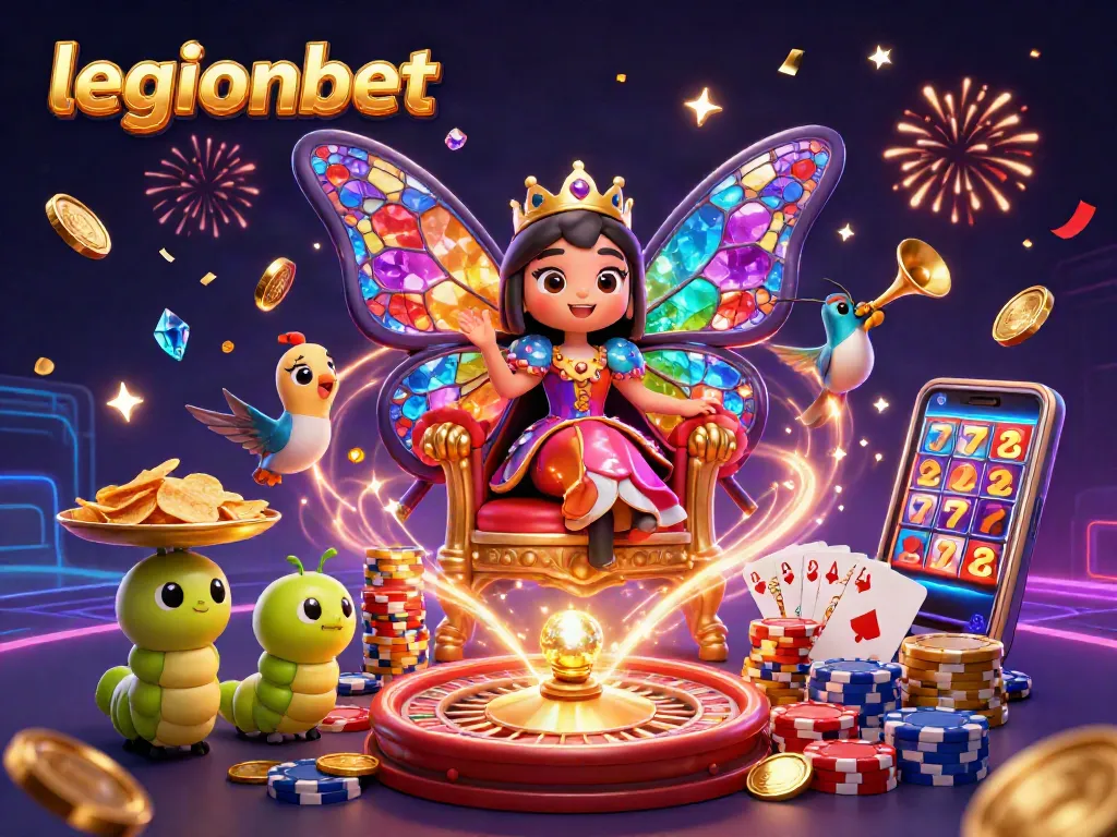 Play exciting games at legionbet casino with enchanting characters and vibrant casino elements.