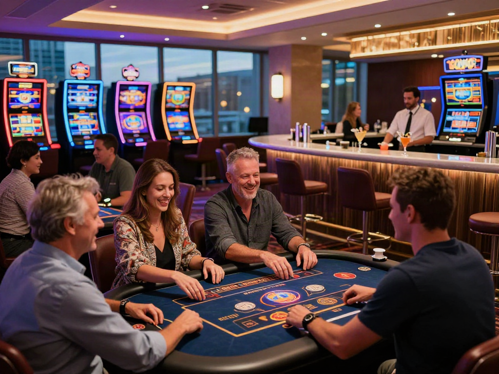 Diverse group enjoying non GamStop casino experience with fast payouts.