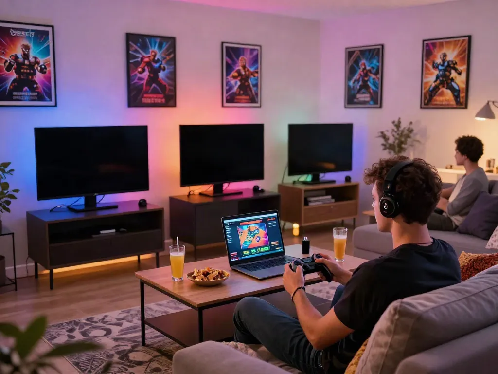 Engaging online gaming experience at http://debet-onl.com with vibrant graphics and cozy atmosphere.