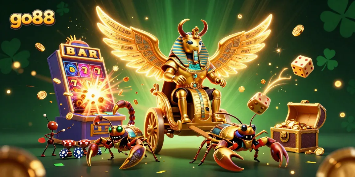 Experience thrilling wins at go88 with a vibrant 3D casino scene featuring charming characters and dynamic game elements.